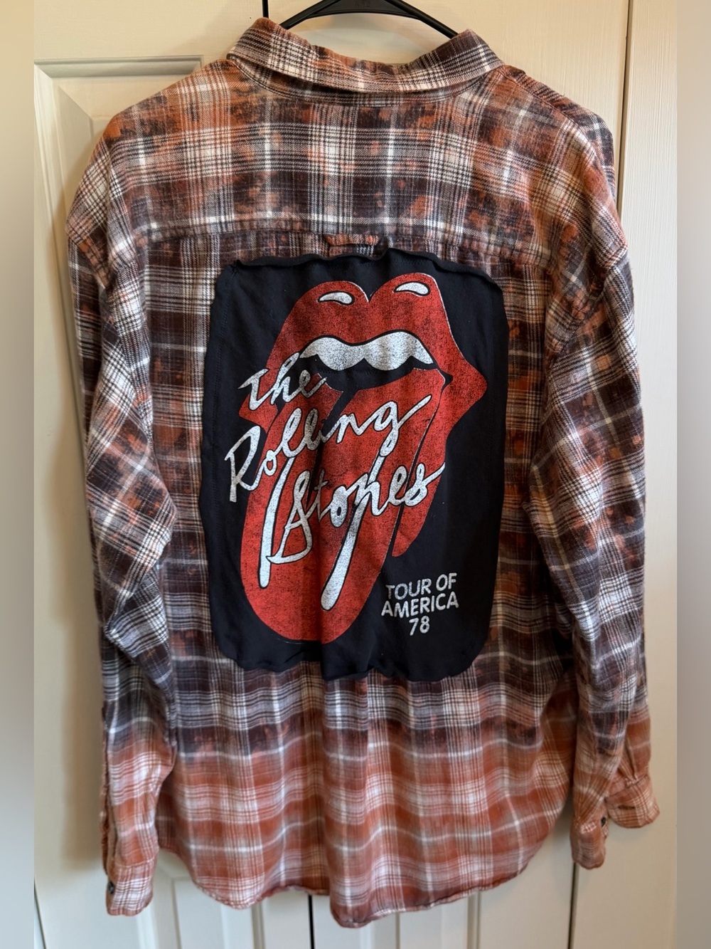 UPCYCLED Flannel, the Rolling Stones